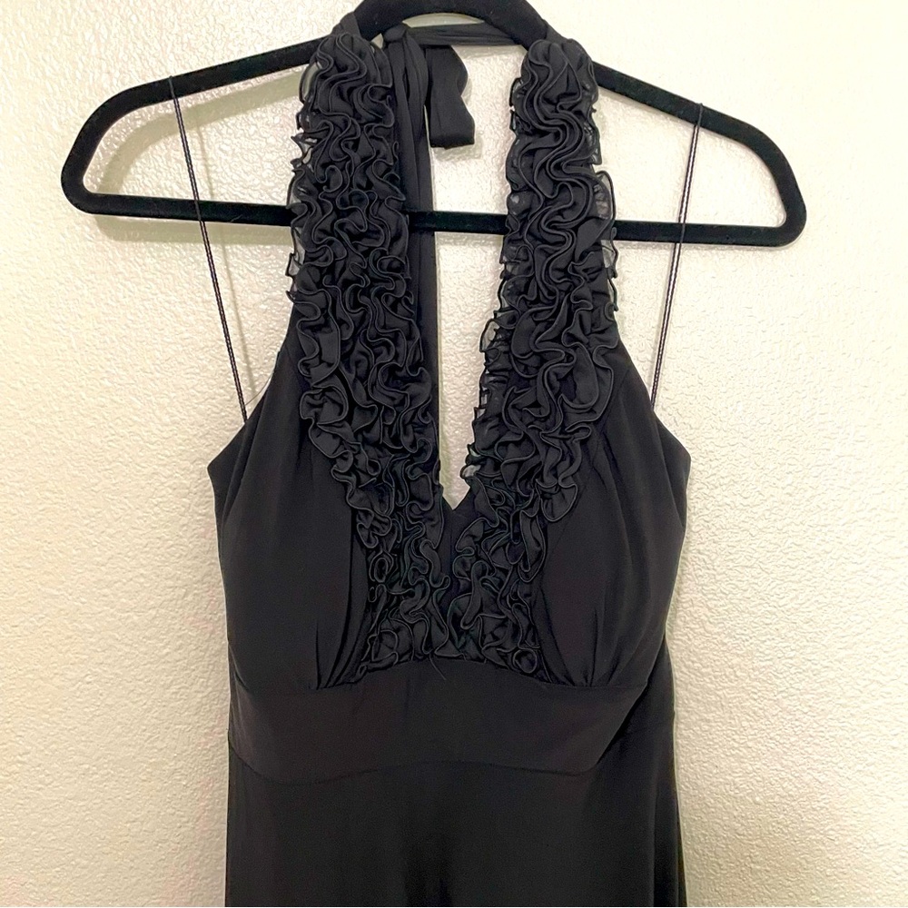 Dress Barn Flowy Halter Little Black Dress